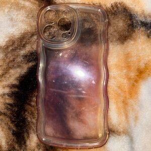 Transparent iPhone 13 Pro Max Case with Pink Tint